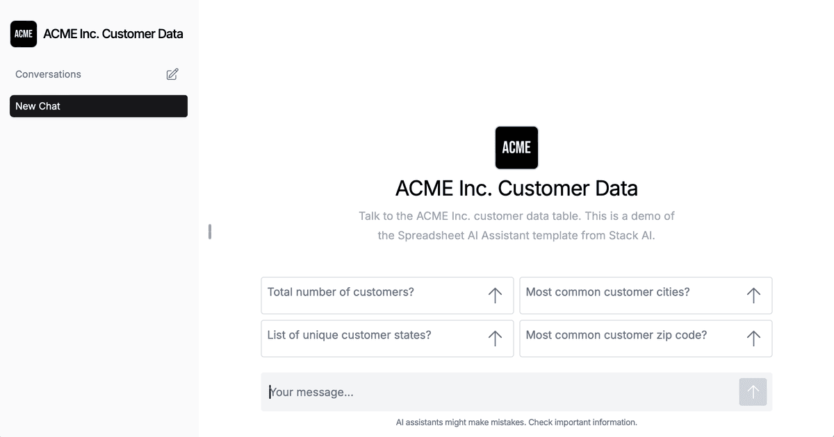 Spreadsheet AI Assistant