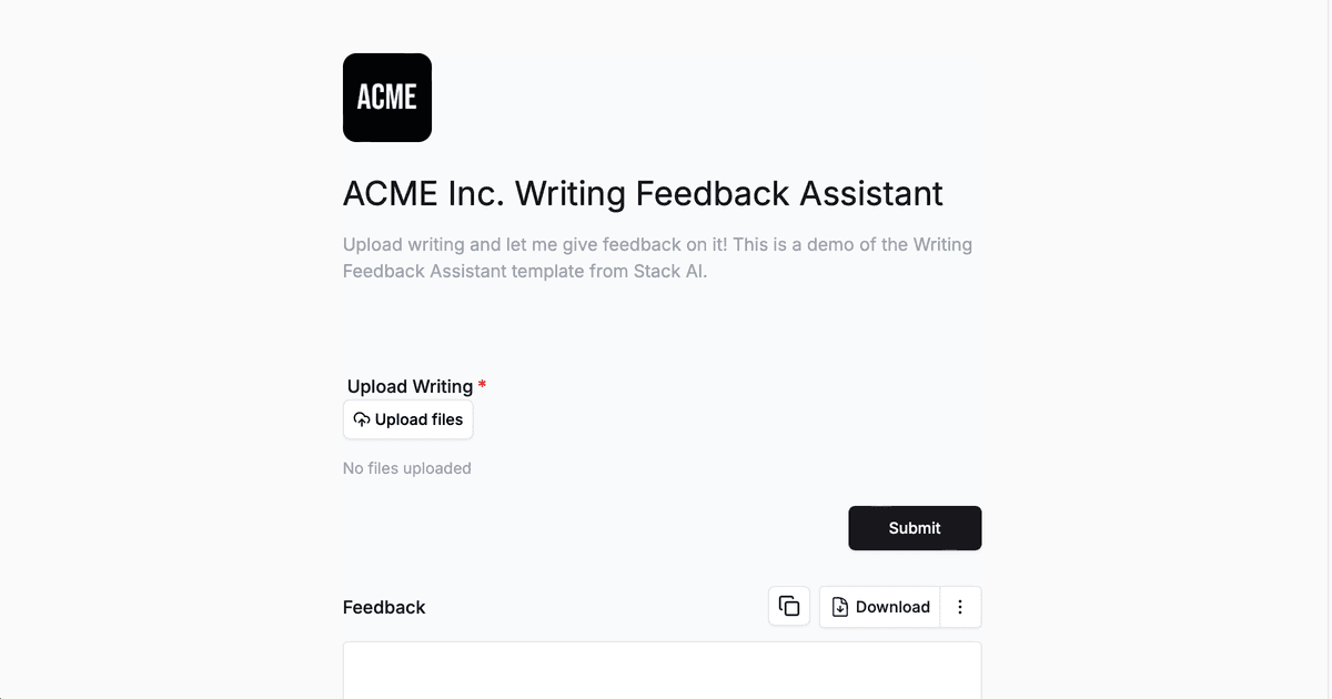 Writing Feedback Assistant