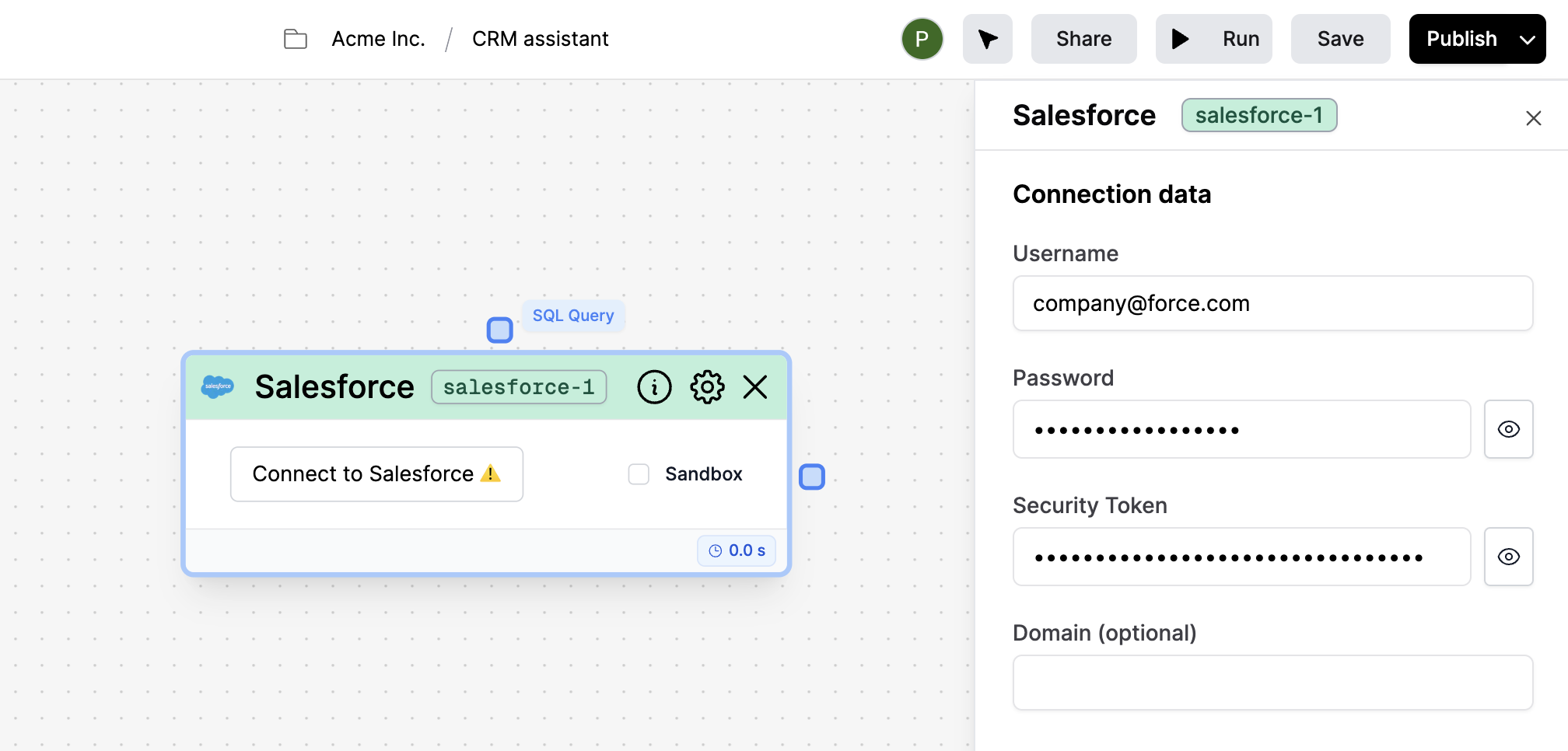 Salesforce
Node