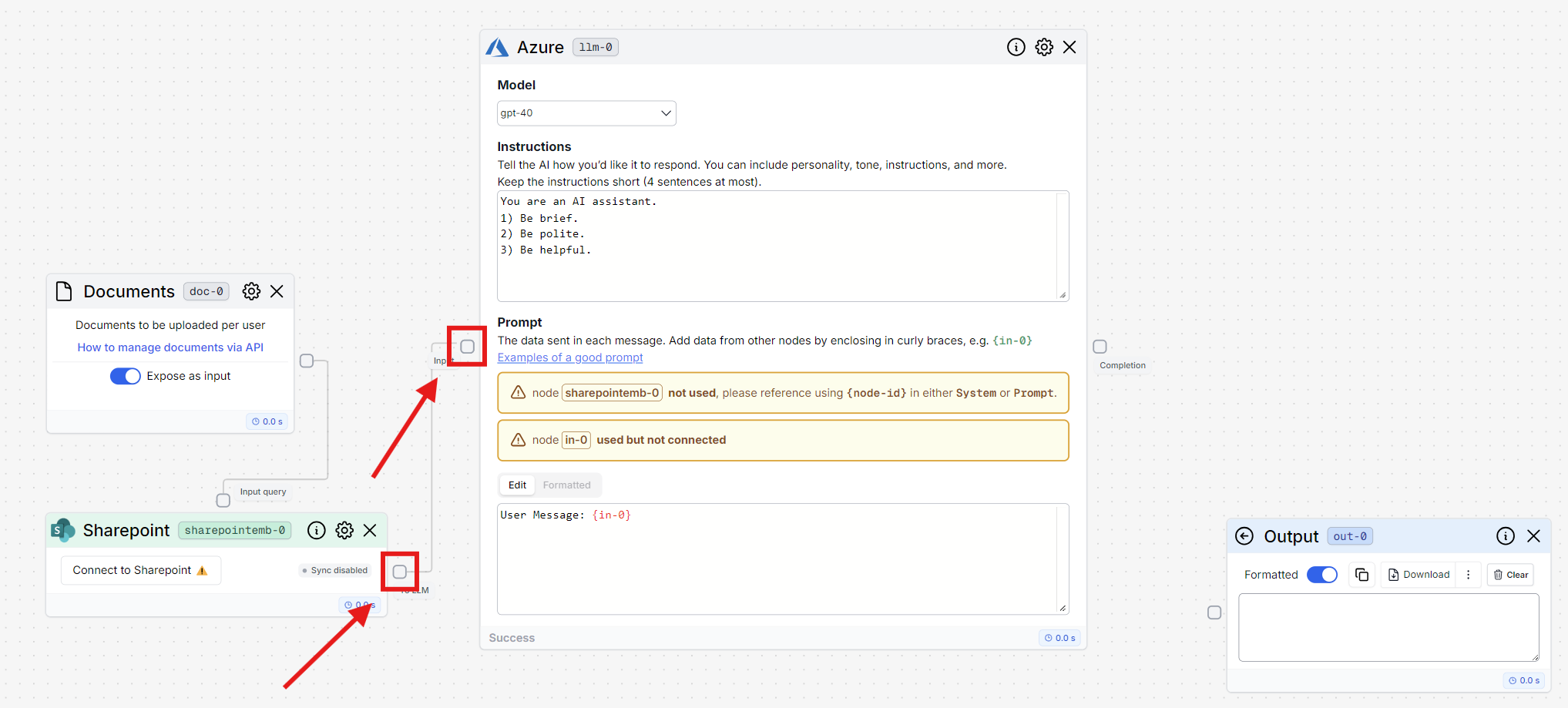 Connect SharePoint to
LLM