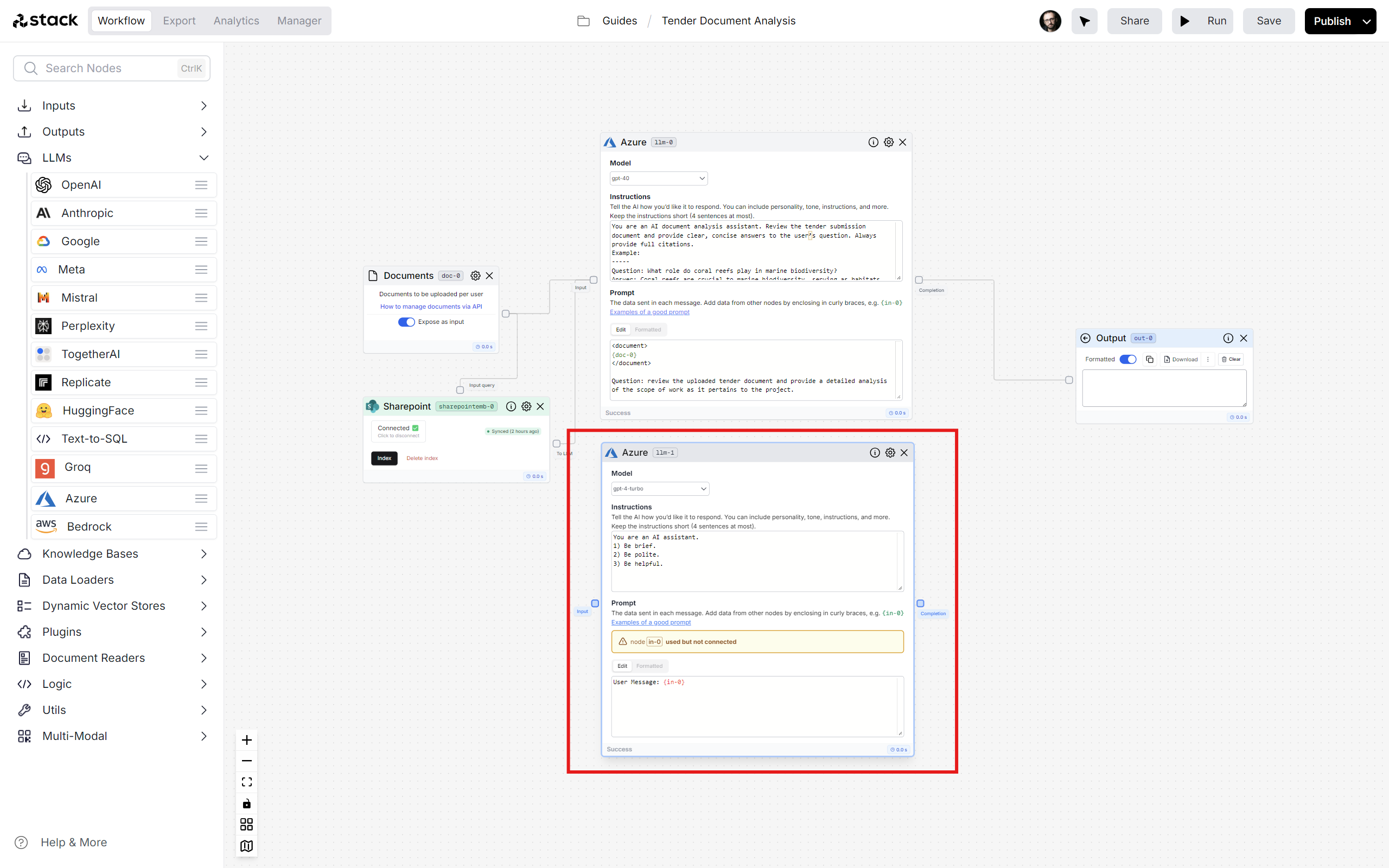 Drop Second Azure
Configuration