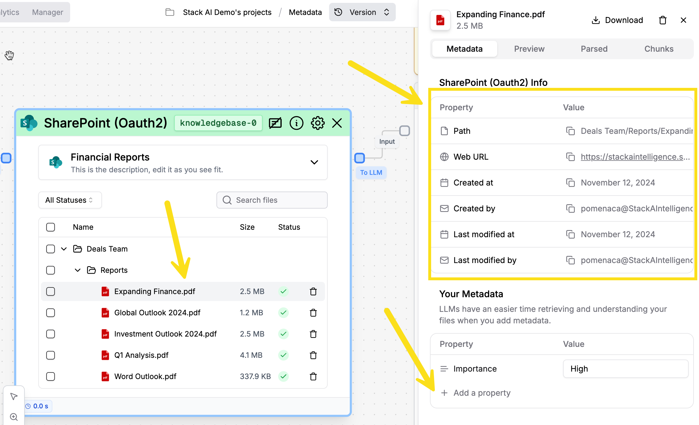 How to define new metadata
attributes